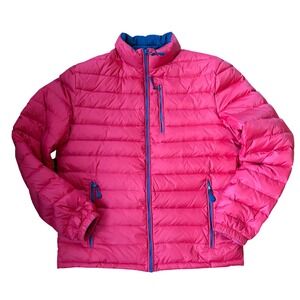 Peter Manning Red Down Puffer Jacket Size 3  Lightweight Outdoor Winter Coat